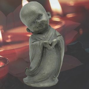 BUDDHA Monk Resin 6″ Figurine Statue Home Decor